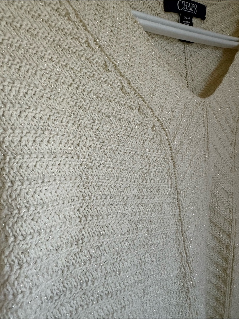 Chaps Ralph Lauren V-Neck Knitted Sweater - Picture 5 of 6